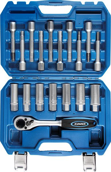 Kunzer dopsleutelset 1/2" voor schokdempers, 18-delig, 7SSS18.1