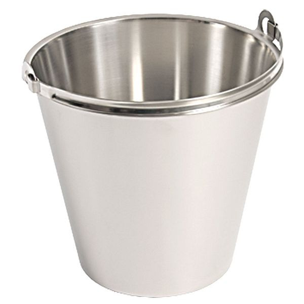 Linden Edelstahleimer PREMIUM, ohne Bodenreifen, mit Maßeinteilung, 10 Liter, KG0401100