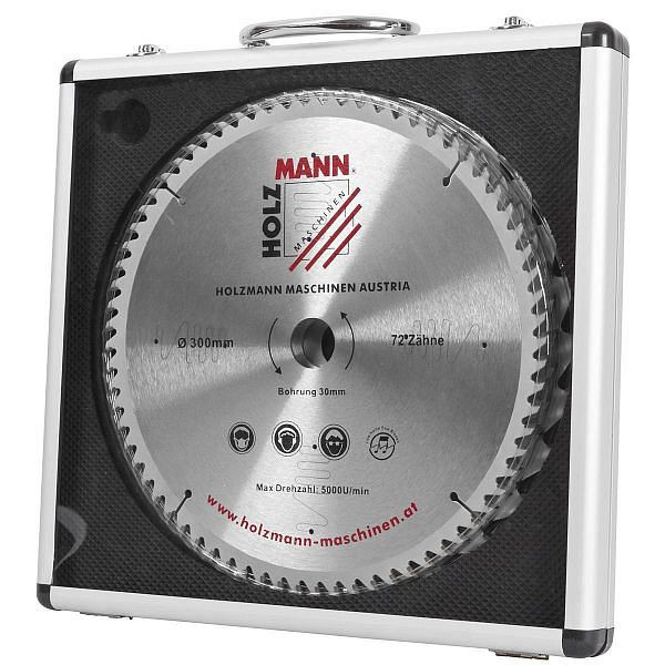 Holzmann HM cirkelzaagbladenset in aluminium koffer, diameter: 300 mm, KSB300SET