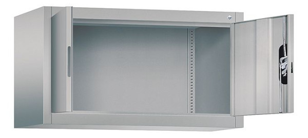C+P bovenkast Acurado, H500xB930xD400mm, kleur: wit aluminium, verzonken handgreep, 9264-000 S10228