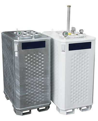 DENIOS Multitank MT-SE, 2400 Liter, lackiert, für Flammpunkt über 55 °C, 254343