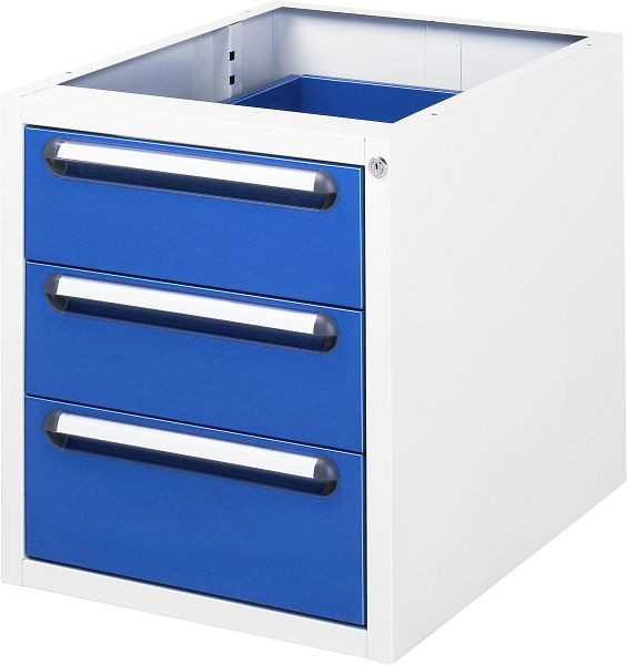 RAU onderbouwcontainer met 3 laden, 3 x laden 2xH150, 1xH180 mm, 480x545x600 mm, E-US-3-3A.11