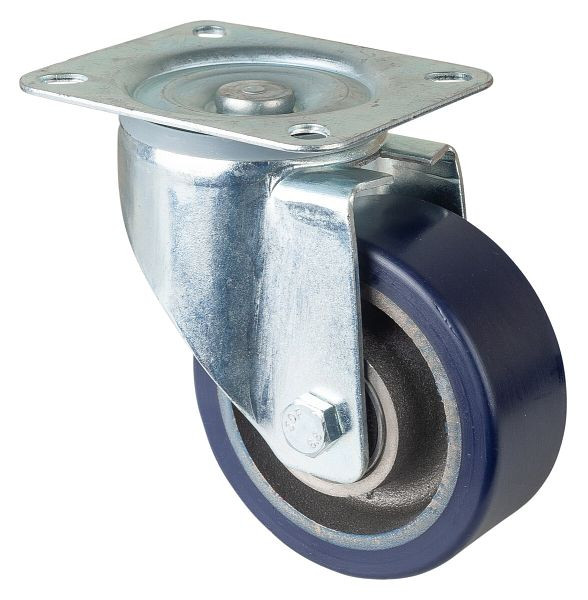 BS rollen transportrol, wielbreedte 50 mm, wiel-Ø 125 mm, draagvermogen 300 kg, gegoten polyurethaan loopvlak, gegoten wiellichaam, kogellagers, LSS400.C11.125