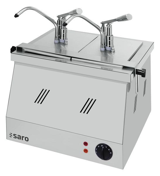 Saro Bainmarie 2x 1/4 GN 200 met dispenser BM-0214, 421-2500