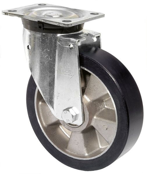 BS-wielen Zwaarlastwiel, wielbreedte 40 mm, wiel-Ø 125 mm, draagvermogen 225 kg, polyurethaan gegoten 78 Shore A, wiellichaam aluminium, kogellagers, N100.B91.126