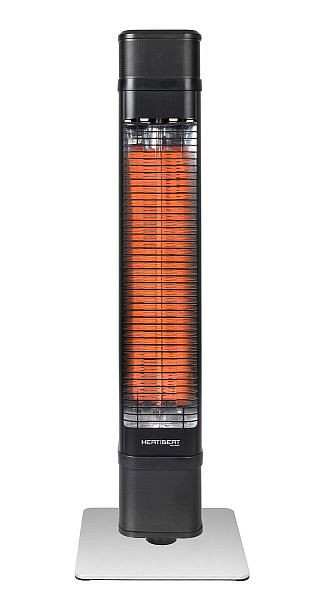 Eurom Heat and Beat Tower staande terrasverwarmer met speakers, 334562