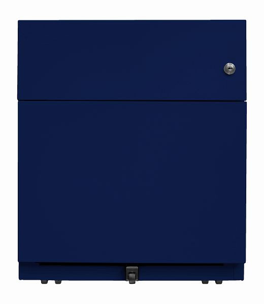 Bisley rolcontainer Note™, 1 universele lade, 1 HR lade, Oxford blauw, NWA59M7SF639