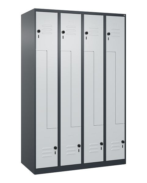 C+P Z-Spind Classic PLUS, 8 Abteile, 1850x1200x500mm, 7016/7035, Drehriegel, 080003-408 S10000