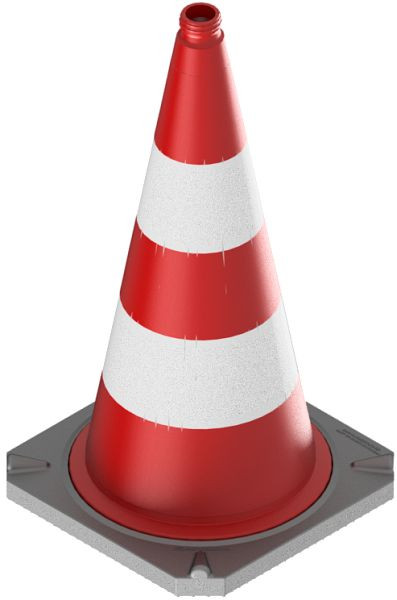 Schake tweedelige verkeerskegel volgens TL met reflecterende foliemantel, hoogte: 750 mm, folietype 1, 3L730TL