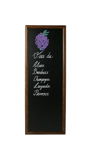 Contacto schrijfbord, 56x120cm, noten, 7684/120