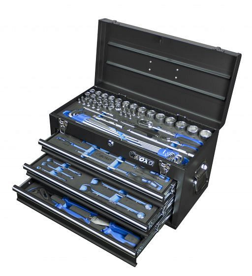 Boxo draagtas met 3 lades 94-delig, ECC20301BK