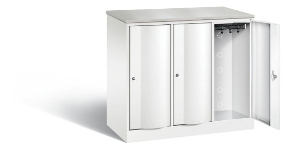 C+P locker Resisto, H1077xB1148xD540mm, kleur: verkeerswit, 8271-372 S10109
