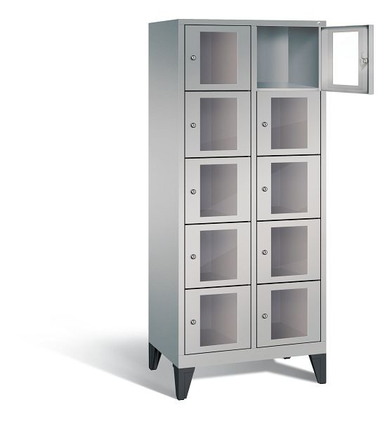 C+P lockerkast Classic, H1850xW810xD500mm, kleur: wit aluminium, 8010A225 S10009