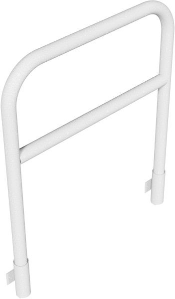 Schakedeflectorstang van stalen buis Ø60mm, breedte: 1000mm, totale hoogte: 1200mm met dwarsbalk, thermisch verzinkt, voor wandmontage, 465_22W