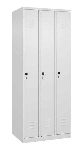 C+P luierkluis Classic PLUS, 3 vakken, 1850x750x500mm, 9016/9016, veiligheidsdraaigrendel, 080000-39 S10012