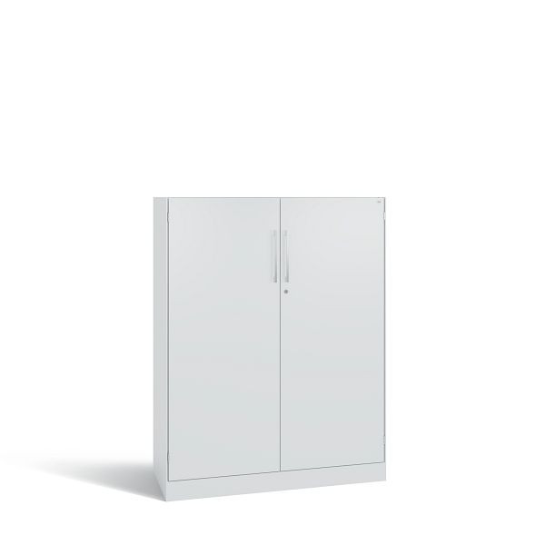 C+P archiefdressoir Asisto met draaideur, 3 maphoogtes, H1310xB1000xD435mm, romp/front lichtgrijs, 141032-000 S10007