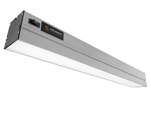 Bedrunka+Hirth Universele 1500 werkpleklamp, basis, afmetingen in mm (BxDxH): 1440 x 70 x 80, 03L15M50B
