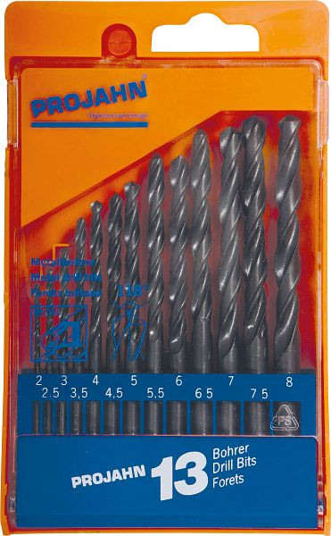 Projahn kunststof cassette HSS 13 stuks 2-8 / 0,5 mm, 67005