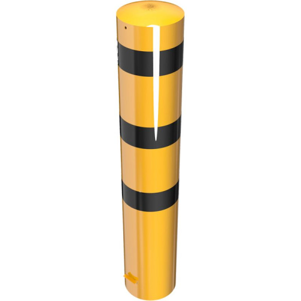 Stein HGS HGS stalen buispaal/stambeveiligingspaal -Bollard-, 1500mm, voor plaatsing in beton, geen oogjes, met gelaste stalen kap, 14694bg01