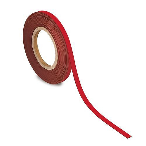 MAUL magnetische markeringstape, 10 mx 10 mm x 1 mm, rood, 307923