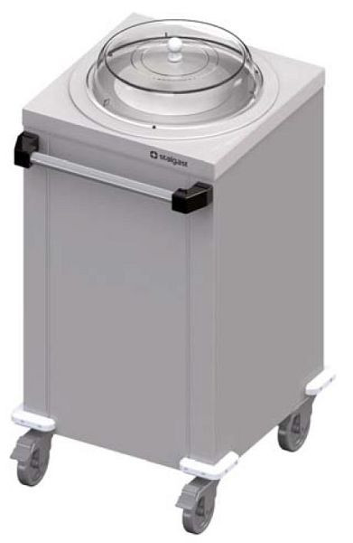 Stalgast dubbele bordendispenser, verrijdbaar 1000x510x880 mm voor voedseluitgiftesystemen, ZS10114