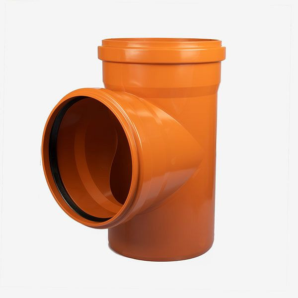 HKW schachtbuis met 90° aftakking, PVC Ø 250 mm, 9122-25