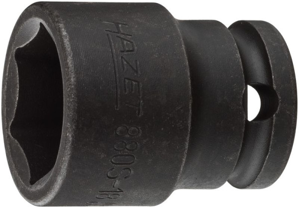 Hazet impact, machine schroevendraaierdop, zeskant, hol vierkant 10 mm, buitenzeskant trekprofiel, 18 mm, 880S-18