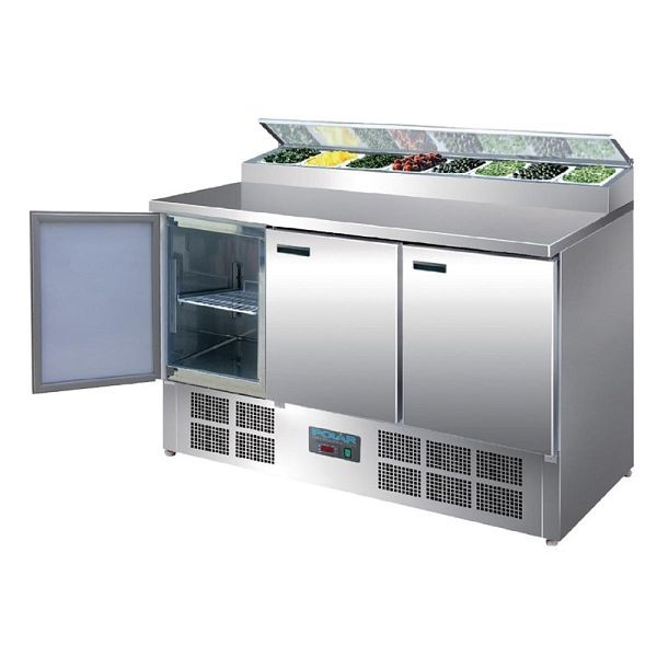 Polar gekoelde saladette en pizzatafel 390 liter, G605