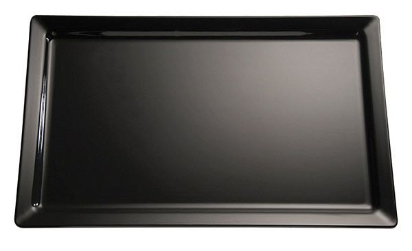 APS GN 1/4 dienblad -PURE-, 26,5 x 16,2 cm, hoogte: 3 cm, melamine, zwart, 83492