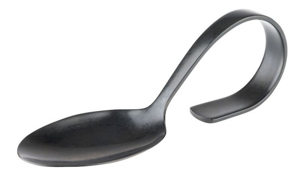 APS gourmetlepel -CLASSIC-, lengte: 12 cm, 18/8 roestvrij staal, gunmetal look, 00693