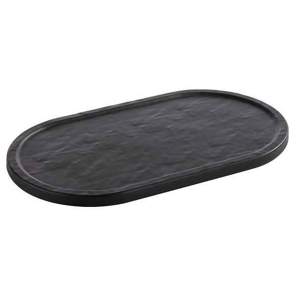 APS dienblad -SLATE-, 28 x 15,5 x 1 cm, melamine, zwart (geschikt voor APS nr. 30336), 85099