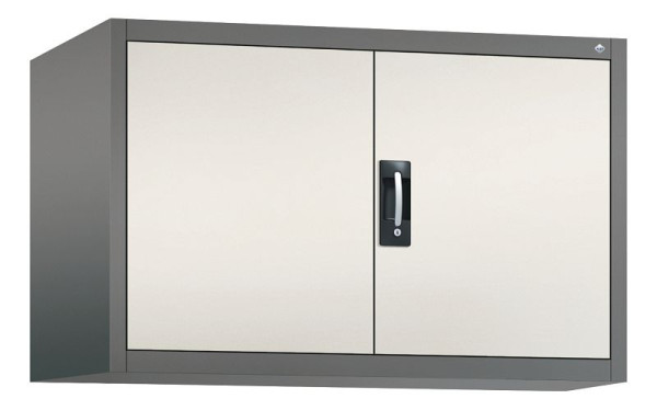 C+P bovenkast Acurado, H790xB1200xD600mm, kleur: vulkaangrijs / parelwit, verzonken handgreep, 9495-000 S10025