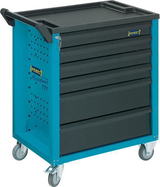 Hazet gereedschapswagen assistent, laden, plat: 4 x 79 x 527 x 348 mm, laden, hoog: 2 x 164 x 527 x 348 mm, 177-6