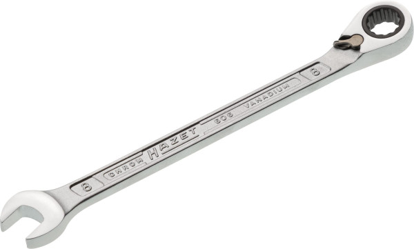 Hazet combinatieratelsleutel, extern dubbel zeskant tractieprofiel, 8 mm, 606-8