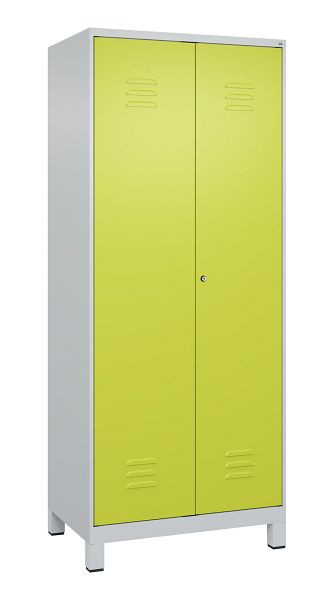 C+P multifunctionele kast Classic PLUS, was-/combinatiekast, voeten, 2 vakken, 1950x800x500mm, 7035/0024, cilinderslot, 080610-22 S10025