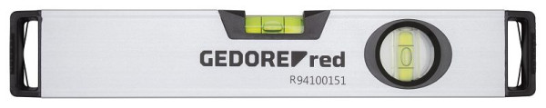GEDORE waterpas rood, lengte 300 mm 2x met beweegbare waterpas, magnetisch, 3301424