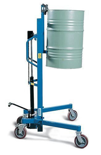 DENIOS tonlichter XH van staal, gelakt, groot hefbereik, verstelbaar chassis, voor 200 l stalen vaten, 227-164