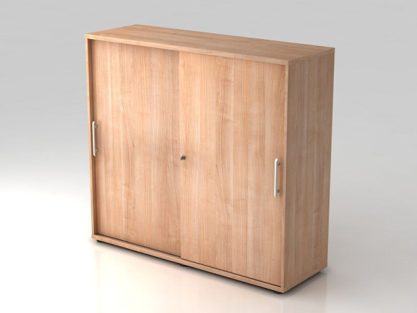 Hammerbacher schuifdeurkast 3OH 120cm relinggreep walnoot/walnoot, 120x40x110 cm (BxDxH), V1753S/N/N/RE