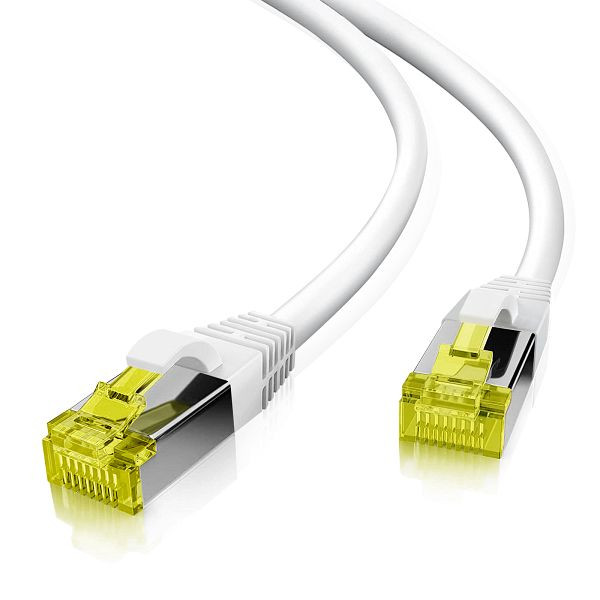 Helos ultraflex patchkabel S/FTP Cat 6a TPE wit 10,0m, 263819