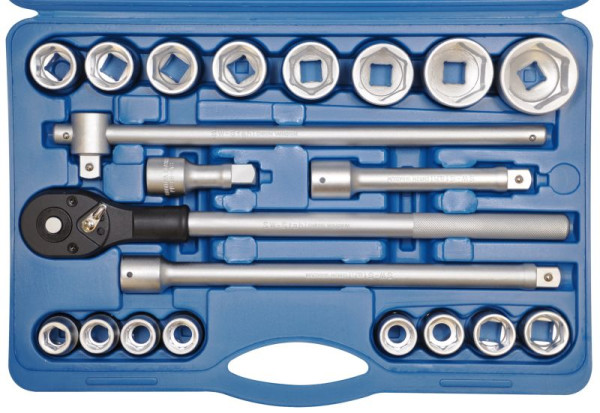 SW stalen dopsleutelset, 3/4", 21 stuks, 07660L
