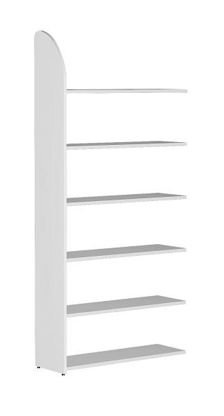 Kerkmann DANTE plankenveld 2250 x 100 cm, 6 planken, wit, 50971310