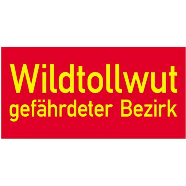 Stein HGS HGS speciaal bord, wilde hondsdolheid, bedreigde wijk, 400 x 200 mm, 14905