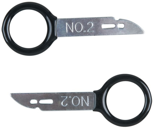 KS Tools ontgrendelingsgereedschap voor radio/navigatieapparaat, 2 stuks inclusief Becker, 500.1374