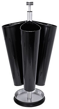 Contacto paraplubak, zwart voor 4 paraplu's, 1610/731