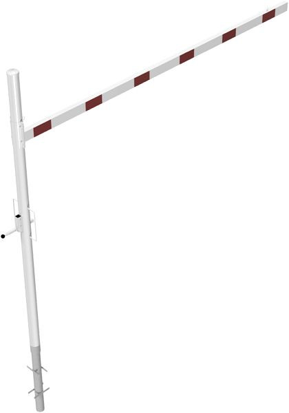 Schakehoogtebegrenzer, draaibaar voor inzetting in beton, dwarsbuislengte: 3500 mm, voor hangslot, voor inzetting in beton, 417_351VB