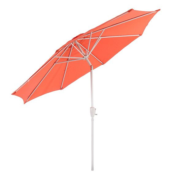 Mendler parasol N19, tuinparasol, Ø 3m kantelbaar polyester/aluminium 5kg, terracotta, 17224