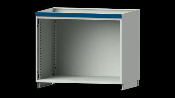 ANKE werkbanken bovenkast modulair kastsysteem, model 300, 1015 x 720 x 800 mm, RAL 7035/5010, lege behuizing open, 631.290