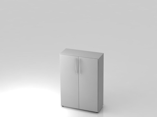 Hammerbacher kast 3OH 34, 6cm diepe beugelgreep grijs, 80x34,6x114,4 cm (BxDxH), V4550/5/5/BM