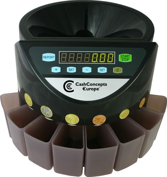 CCE 400 muntteller en muntsorteerder voor euromunten, tot 220 munten/minuut, A004400