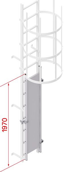 HYMER slagboom, afsluitbaar, aluminium, 0051637
